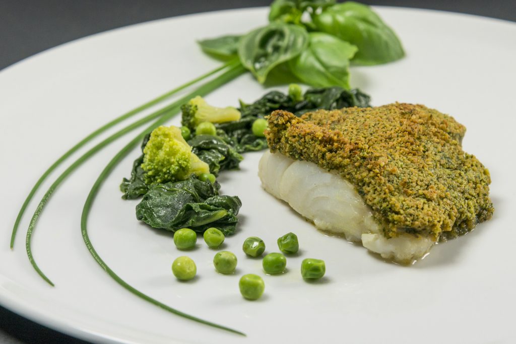 Dos de Cabillaud sous sa croute d'herbes